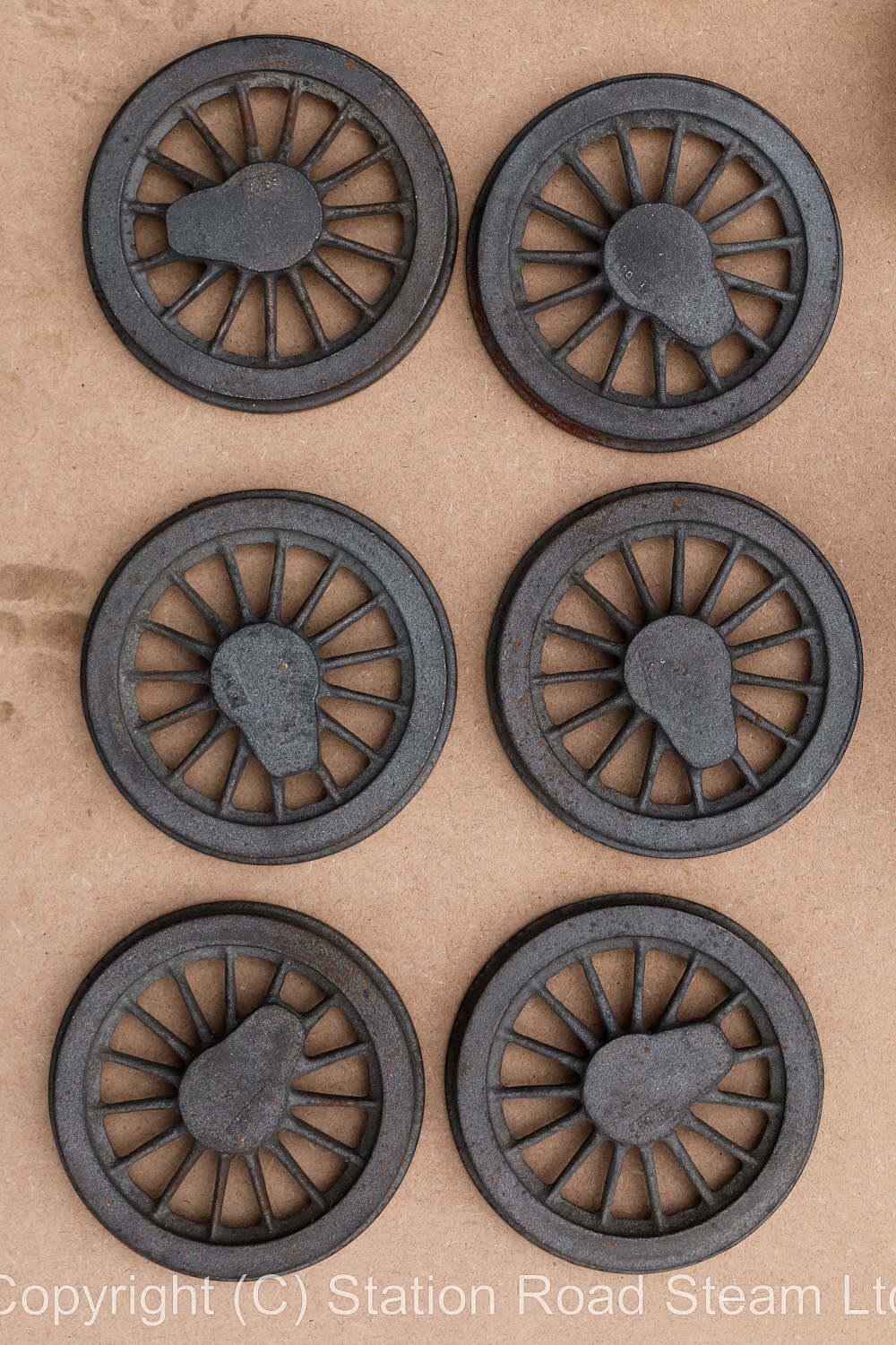 Set 5 inch gauge 78000 castings with commercial boiler