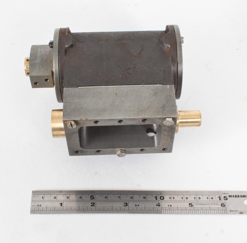 Pair of machined 5 inch gauge slide valve cylinders