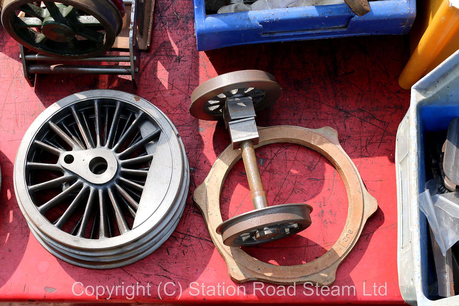 5 inch gauge B1 machined wheels, castings, frames, set new drawings