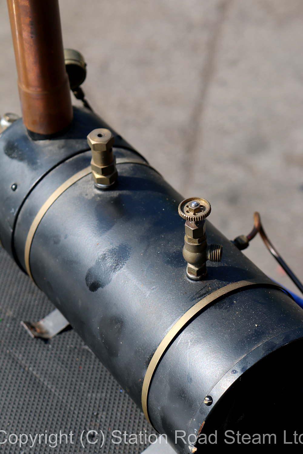 Stuart SH4 gas-fired boiler with hand pump, gas tank & burner