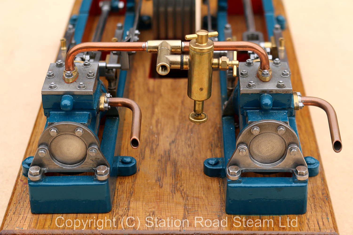 Stuart factory-machined Twin Victoria mill engine