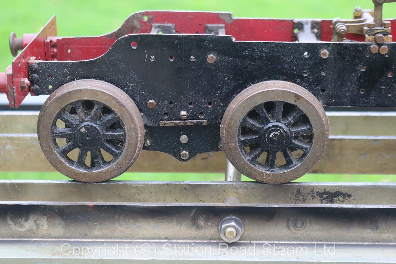 3 1/2 inch gauge part-built ancient 4-4-0