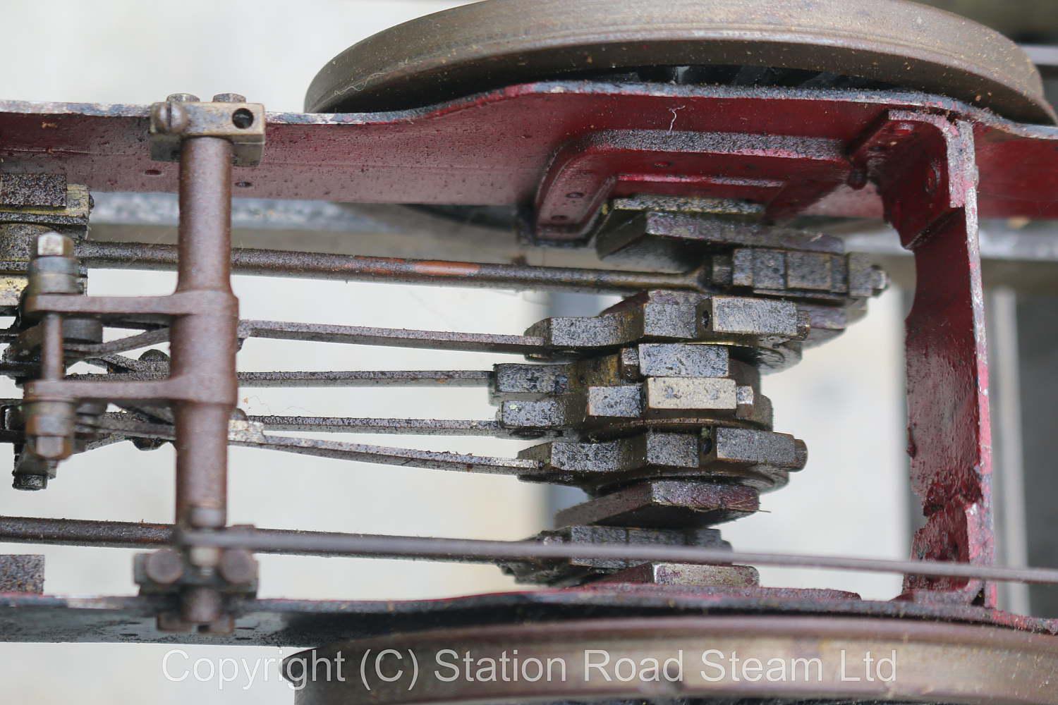 3 1/2 inch gauge part-built ancient 4-4-0