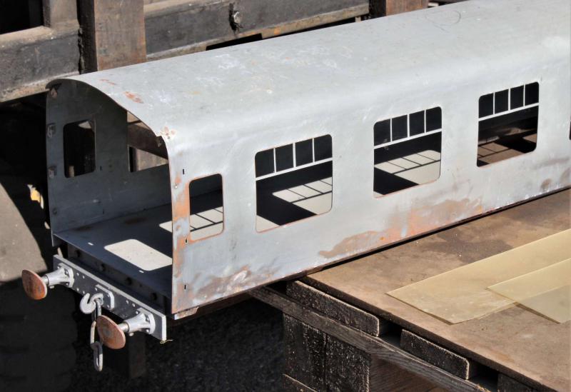 5 inch gauge BR Mk1 steel coach body and castings