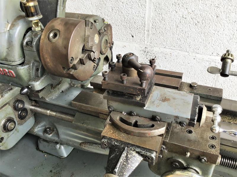 Myford ML7 lathe with gearbox, stand and tooling