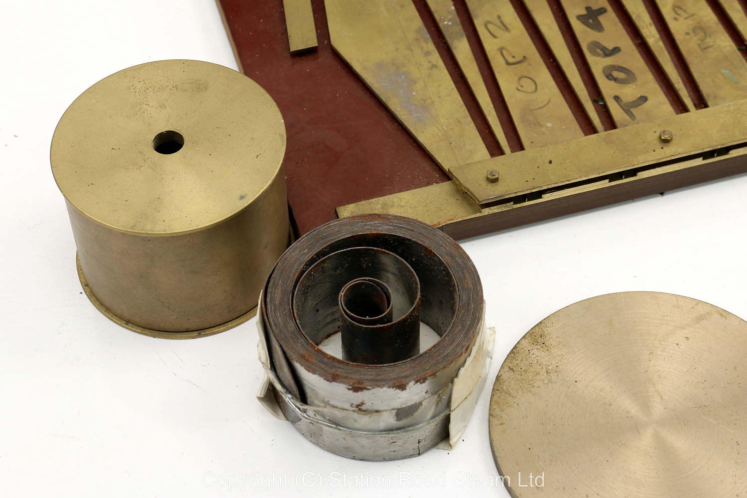 Parts & material for Congreve clock