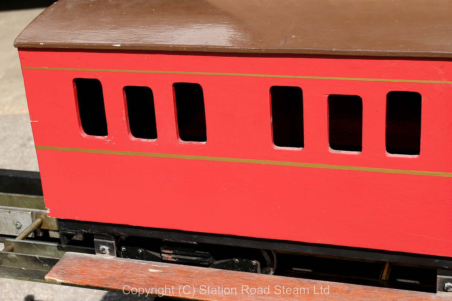 5 inch gauge Ride on Railways bogie coach