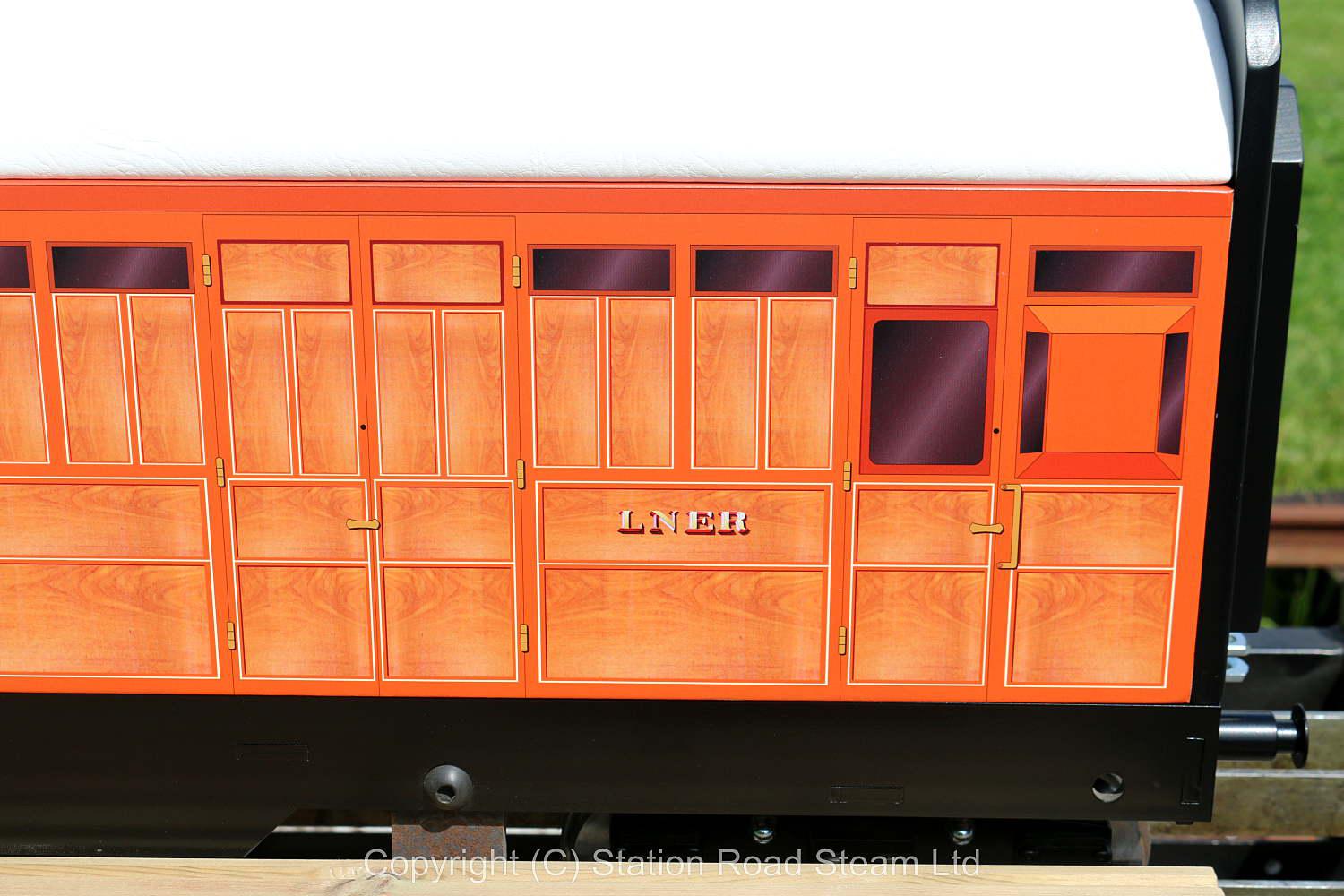 5 inch gauge LNER teak coach