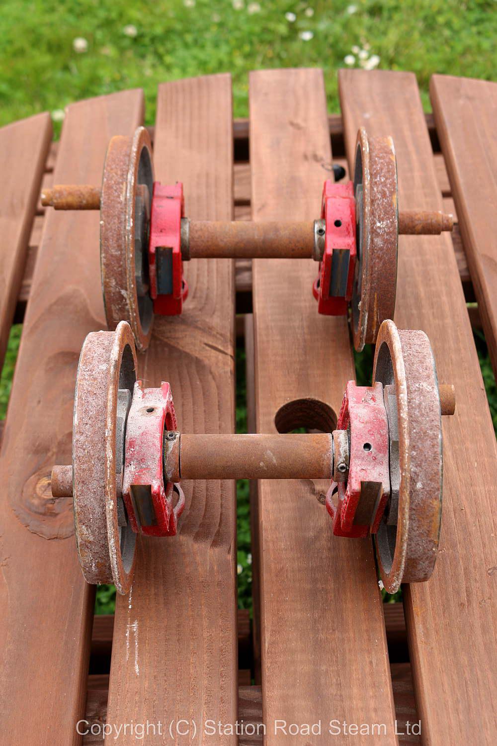 Pair of 7 1/4 inch gauge wheelsets
