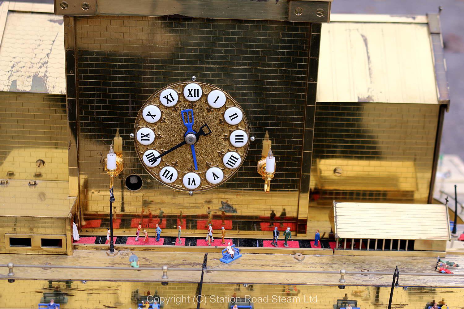 Congreve clock with station diorama