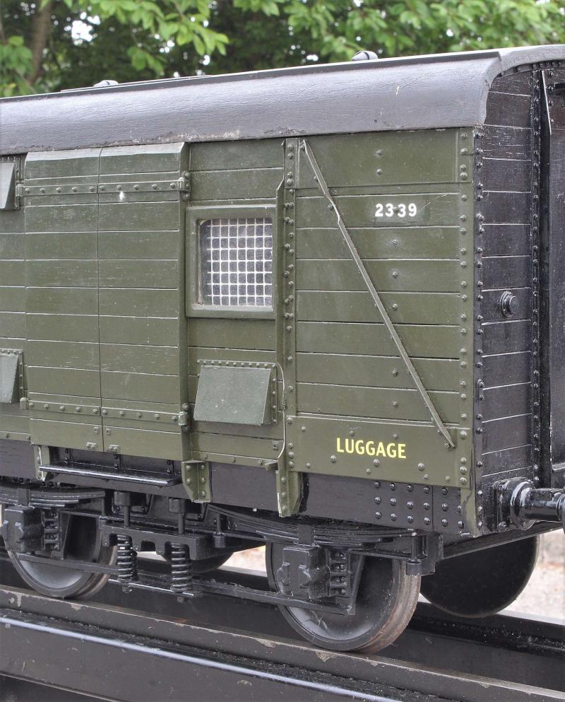5 inch gauge Southern Railway bogie luggage van