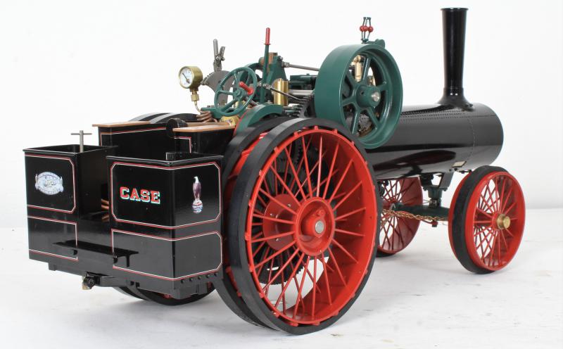 1 inch scale 80hp Case traction engine with trolley