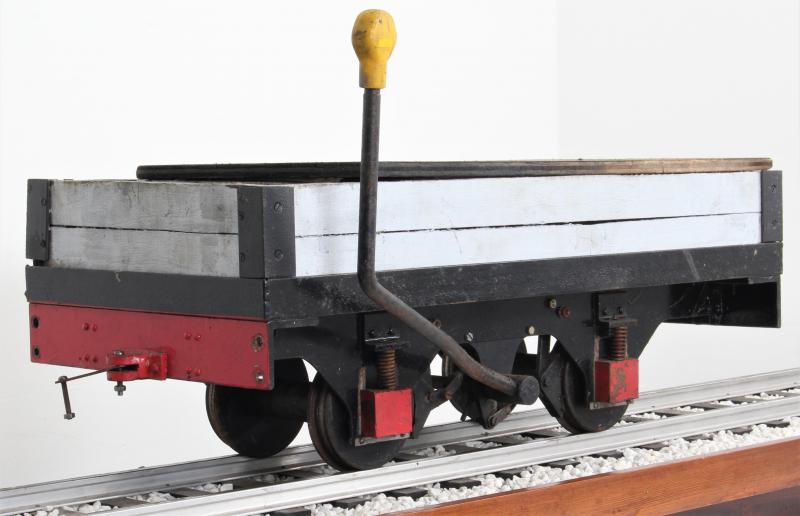 5 inch gauge braked driving truck with foot pegs