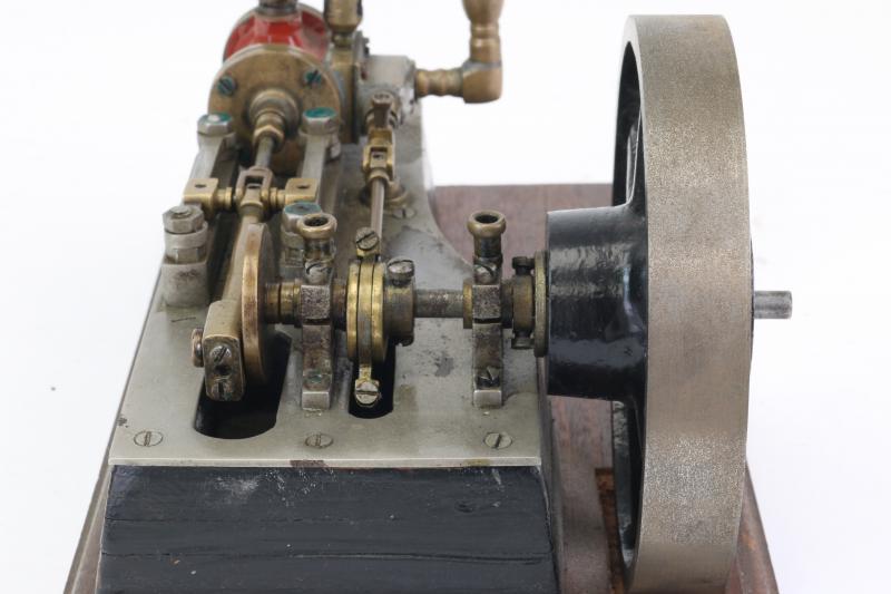 Antique horizontal mill engine with regulator valve