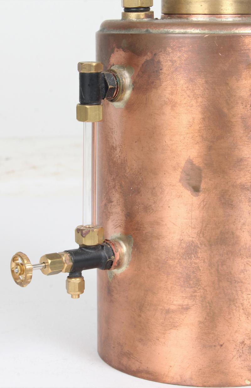 Small copper vertical cross-flue boiler