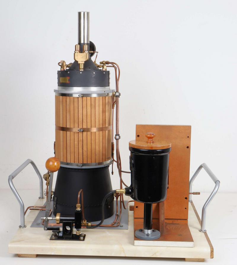 Vertical boiler with injector test rig