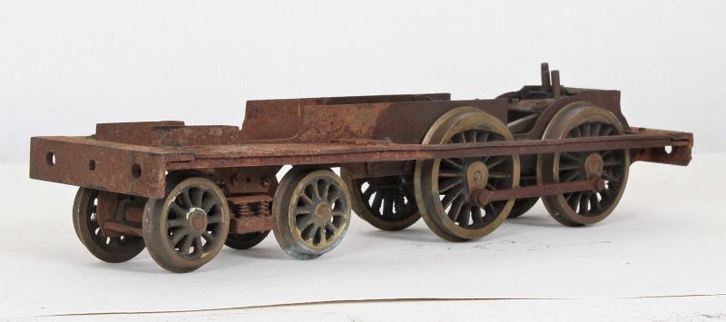 Vintage 2 inch gauge 4-4-0 chassis