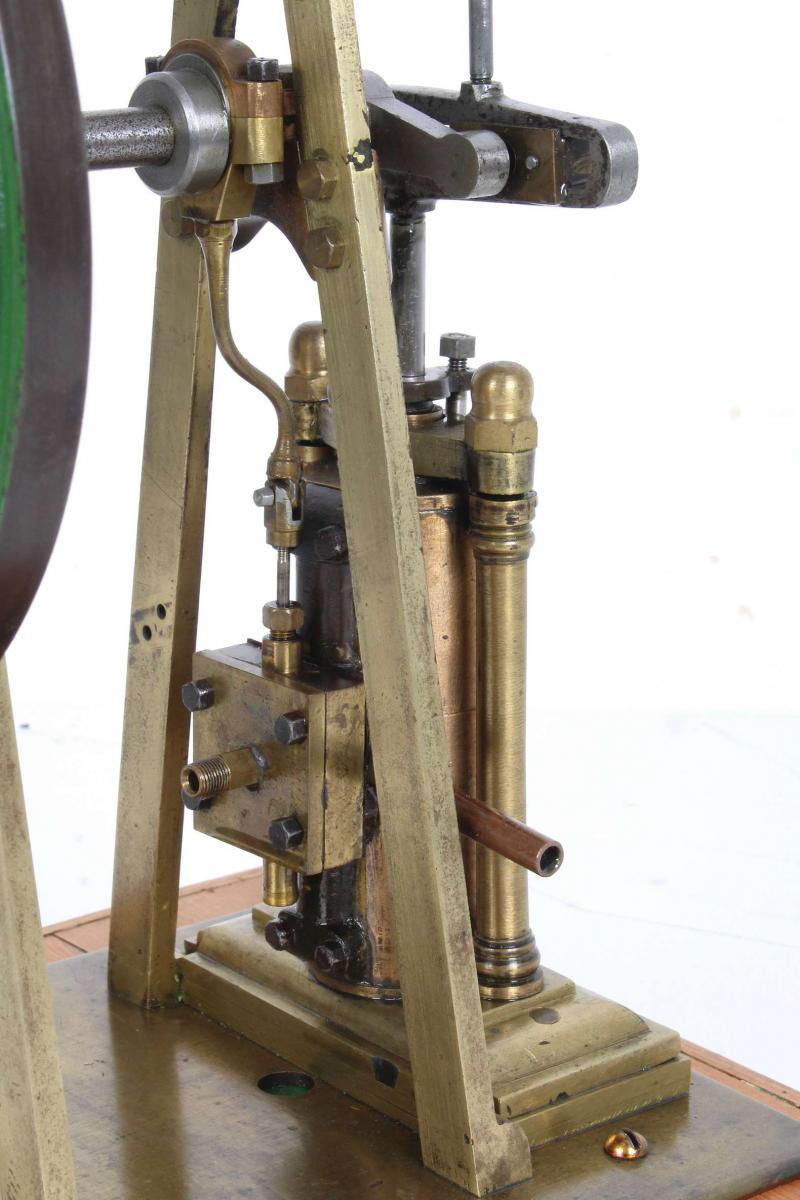 Brass Scotch crank engine