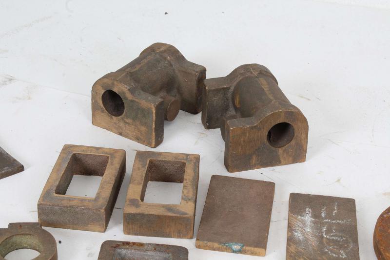 Four wheel castings, gunmetal cylinder set