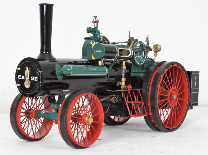1 inch scale 80hp Case traction engine with trolley