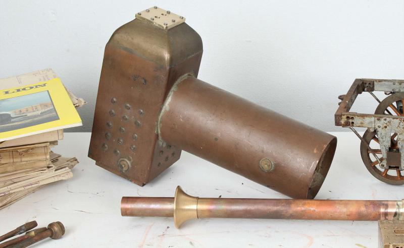 Part-built 3 1/2 inch gauge "Lion" with drawings