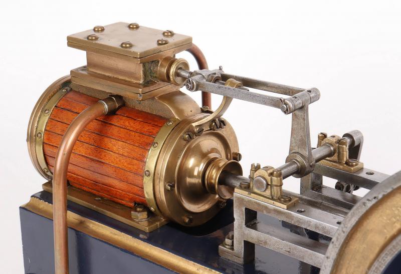 Large vintage horizontal mill engine