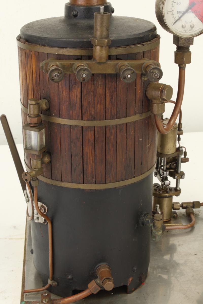 5 inch vertical coal-fired boiler with steam pump