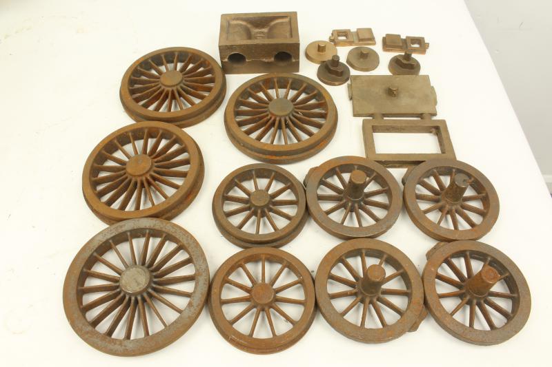 5 inch gauge "Titfield Thunderbolt" wheel and cylinder castings