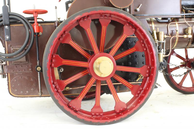 3 inch scale Ruston & Proctor steam tractor with driving trolley