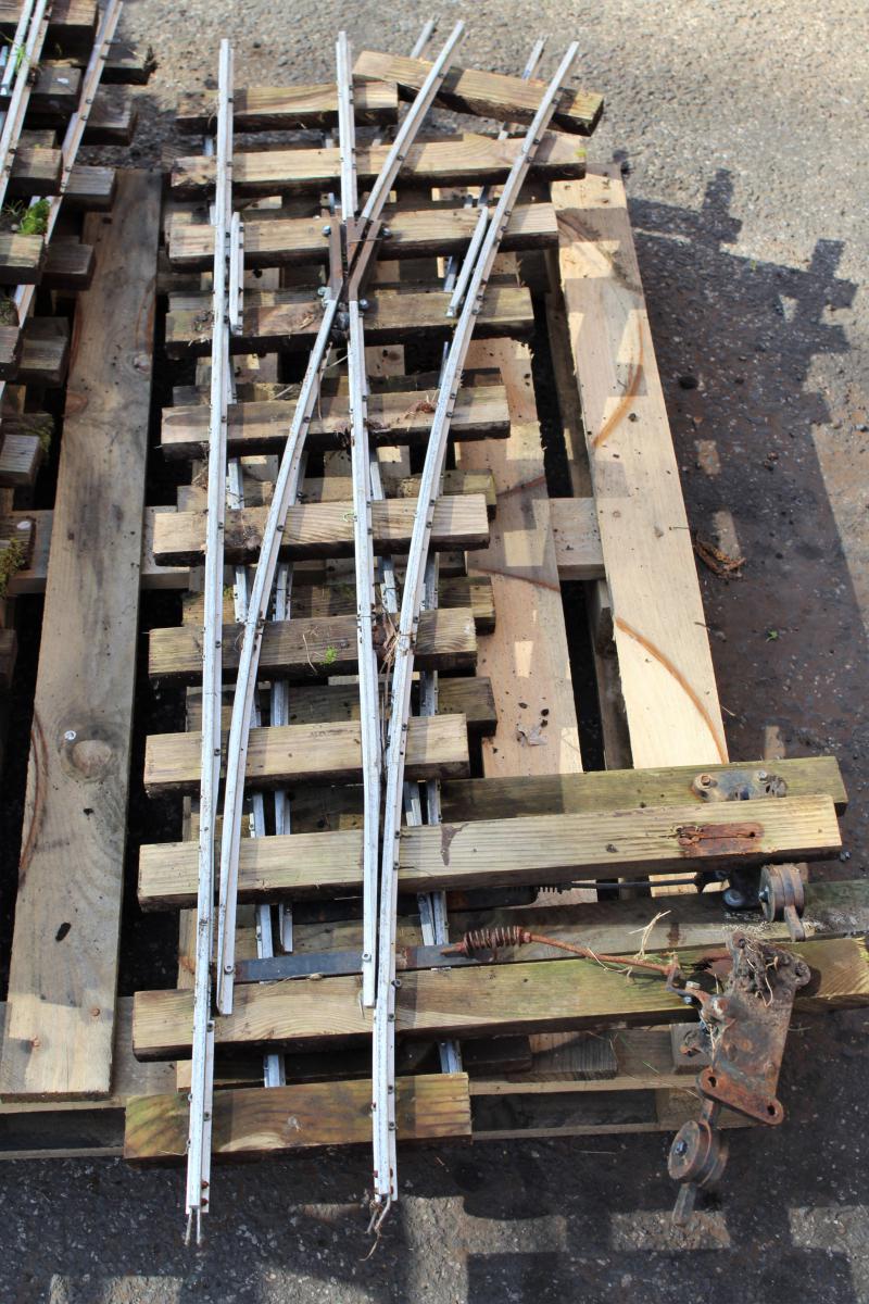 5 inch gauge track with six turnouts