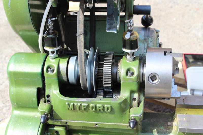 Myford ML7 lathe with tooling