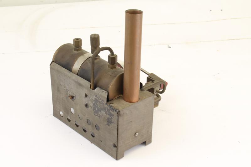 Scratch built steam plant with twin cylinder oscillating engine