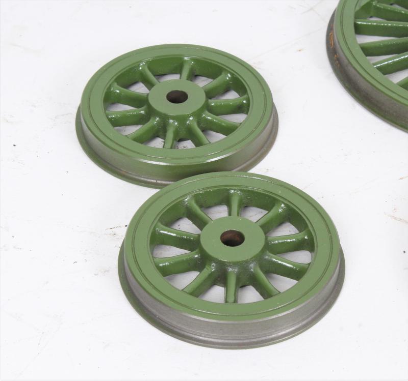 Set of machined 3 1/2 inch gauge Pacific wheels