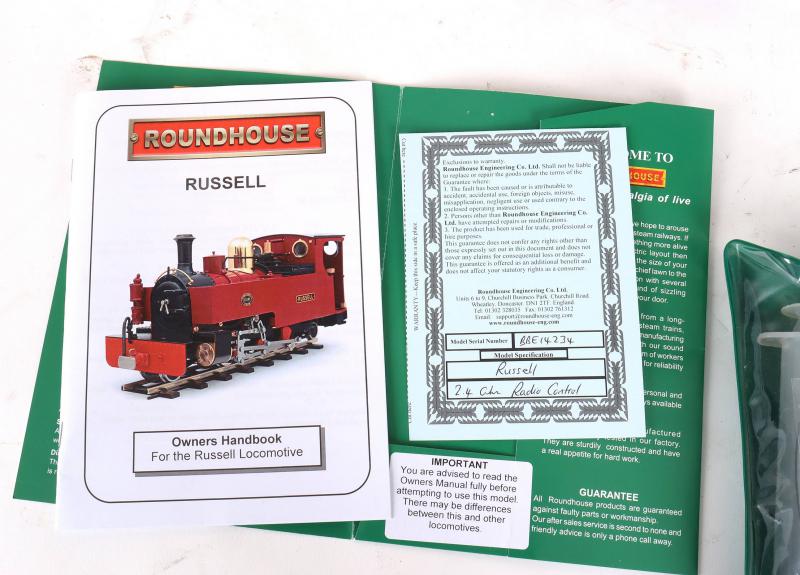 32mm/45mm narrow gauge radio-controlled Roundhouse "Russell"