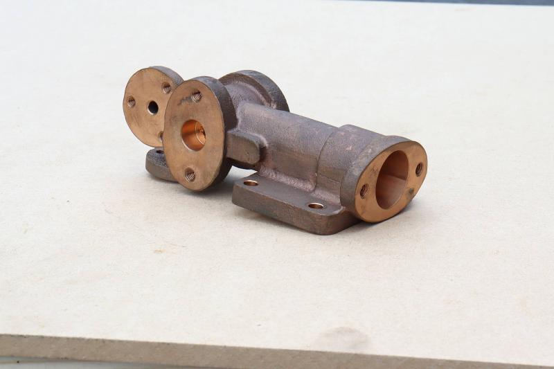 4 inch scale Burrell machined pump casting