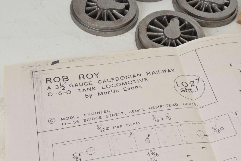 3 1/2 inch gauge "Rob Roy" castings
