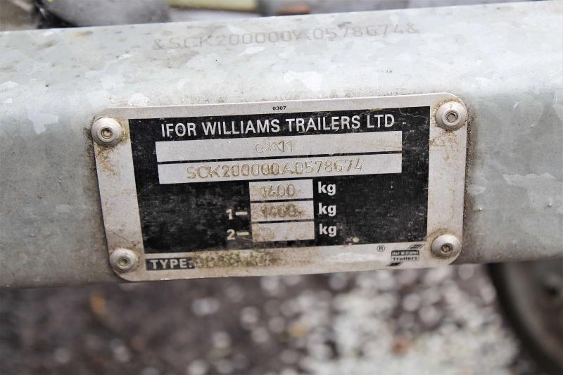 1400Kg Ifor Williams GD84 trailer fitted for 7 1/4 inch gauge locomotives