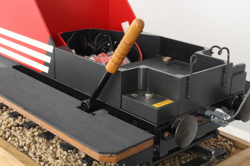 5 inch gauge braked bogie driving truck with electric pump
