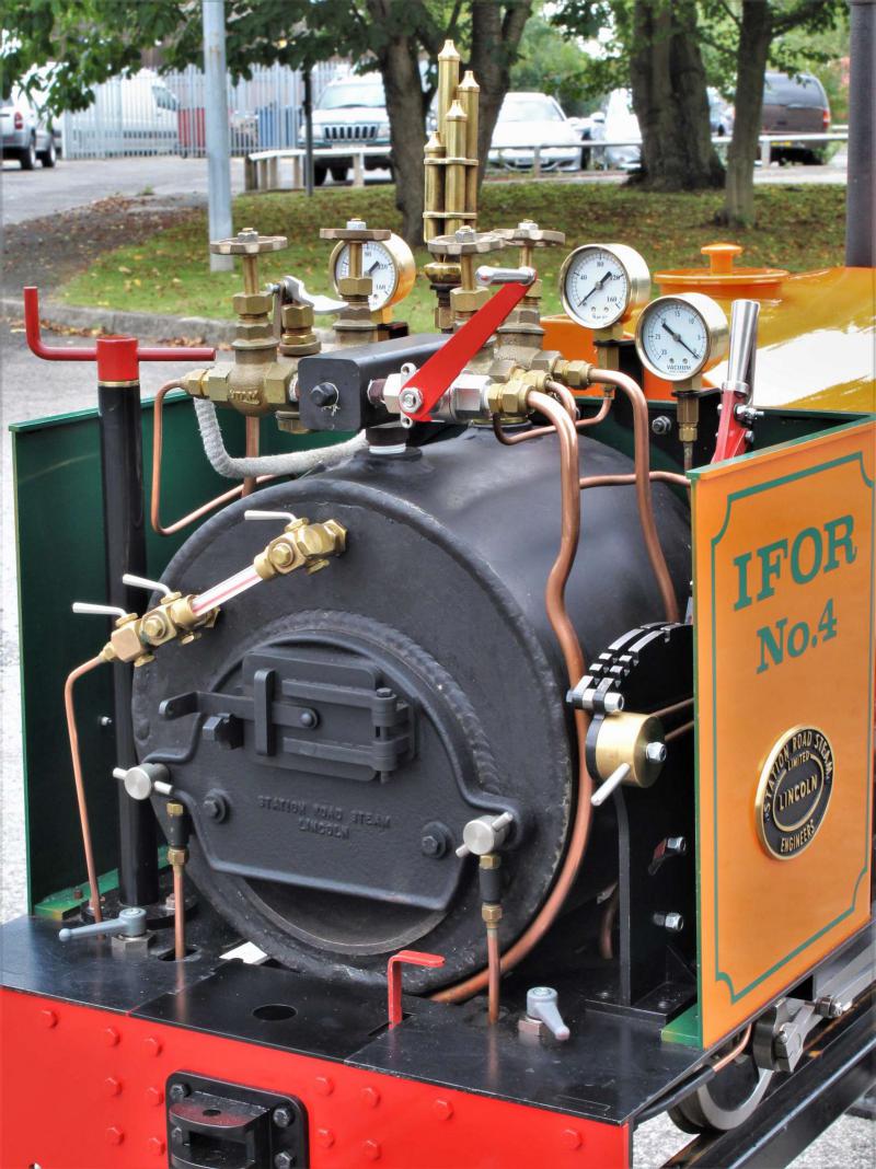 7 1/4 inch gauge "Stafford" 0-4-0ST, works number 1421 with road trailer