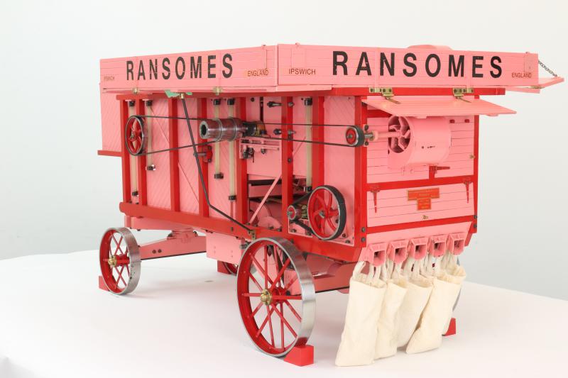 1 1/2 inch scale Ransomes threshing machine