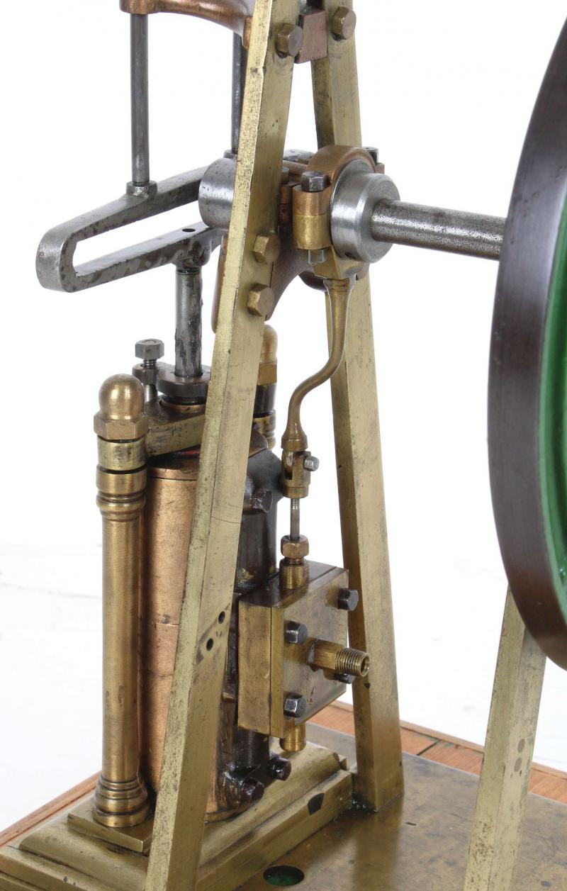 Brass Scotch crank engine