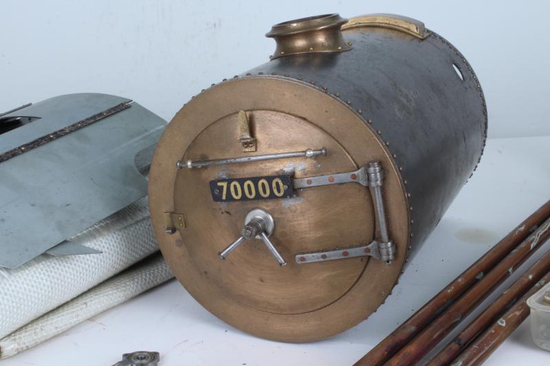 Part-built 5 inch gauge Britannia with commercial boiler