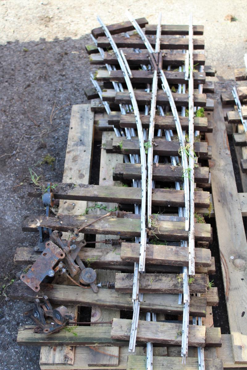 5 inch gauge track with six turnouts