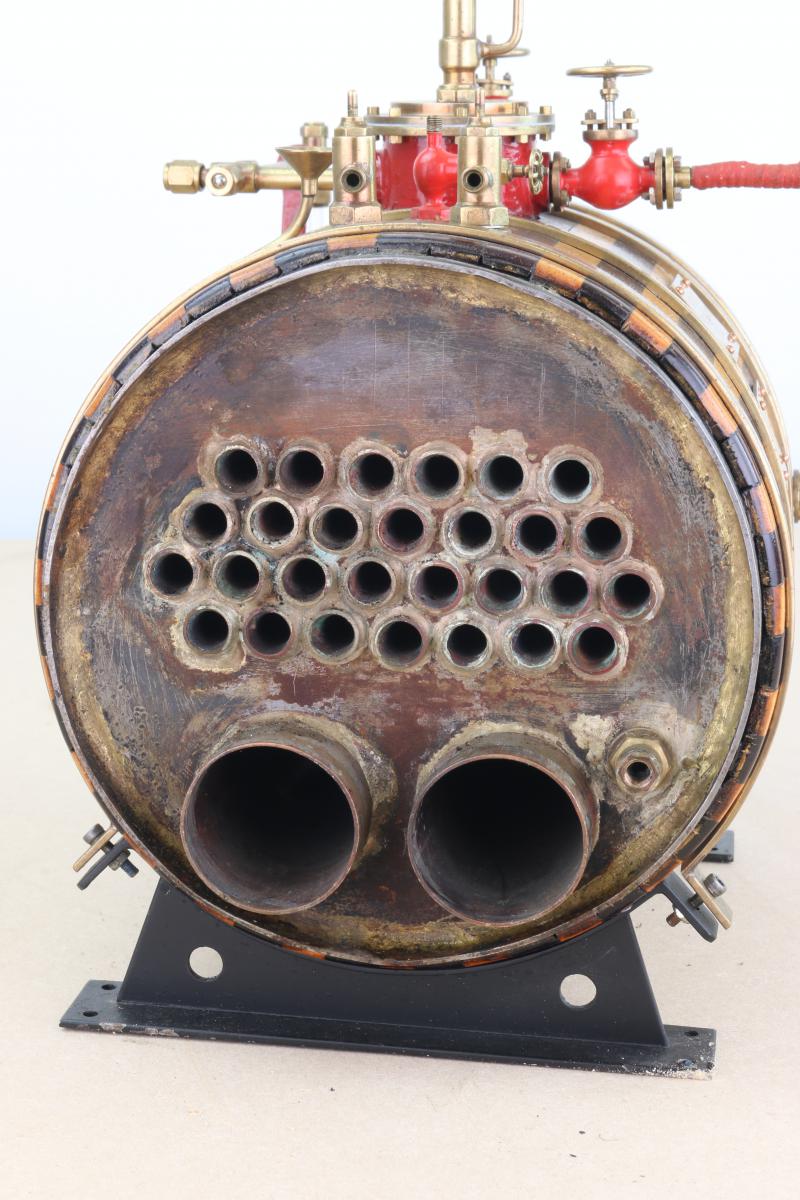Large gas-fired return flue boiler