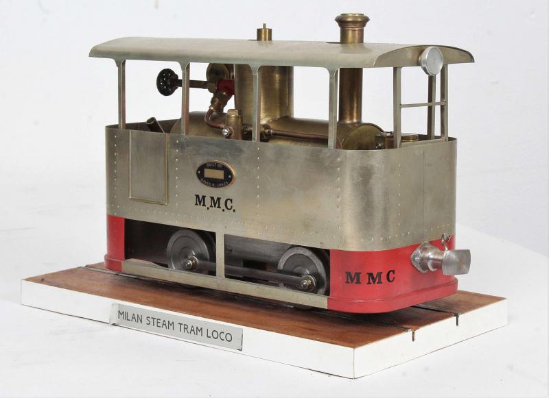 Gauge 1 spirit-fired steam tram 