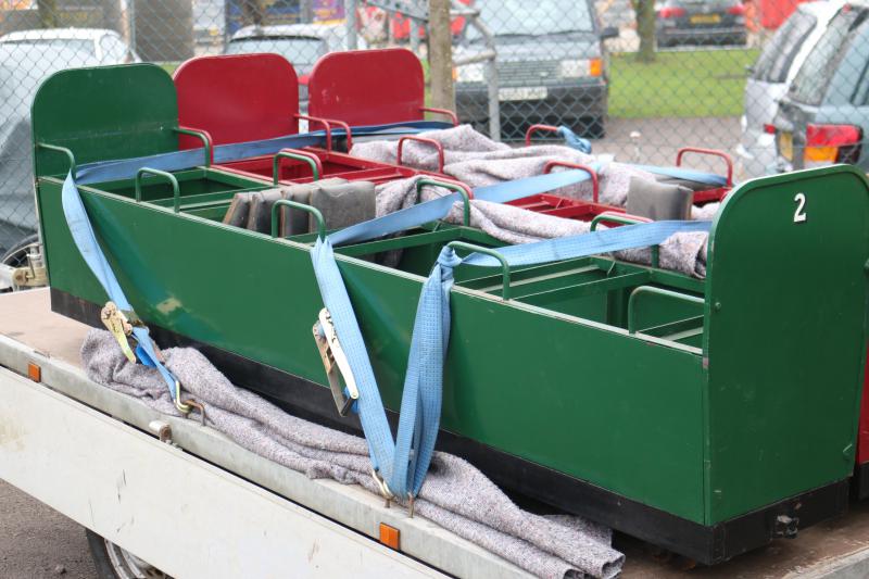 Set of five 7 1/4 inch gauge bogie coaches